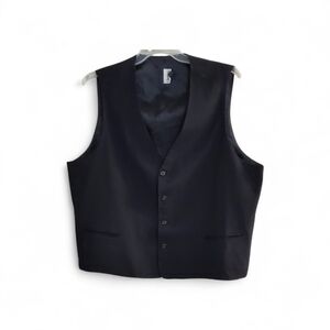 Classic Black Men's Dress Vest Size XL